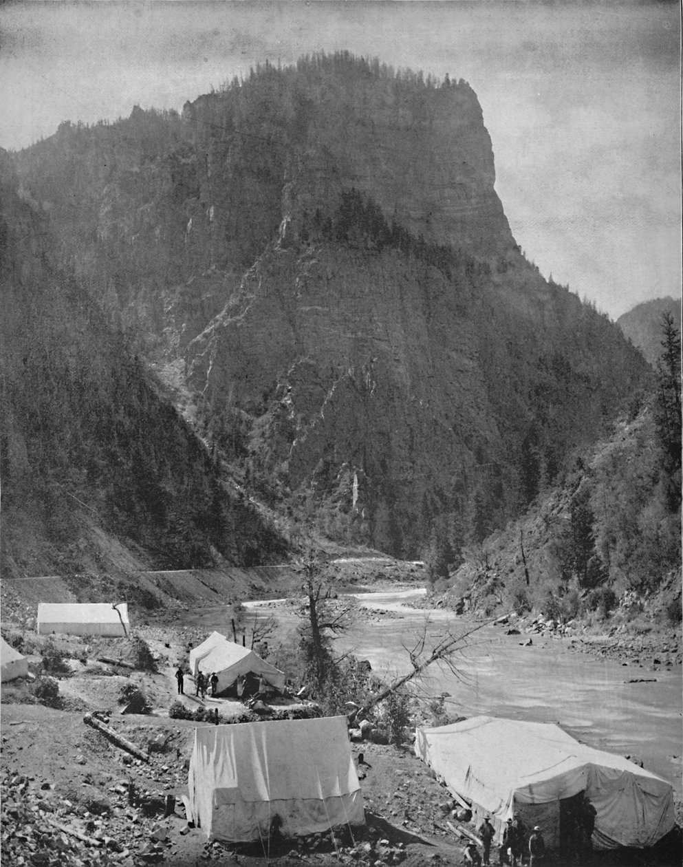 Minelejr, Nevada, c1897. af Unbekannt