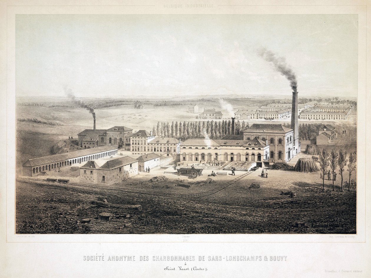 Minedrift, Coal Sars Longchamps & Bouvy Coalmining Co Ltd, Belgien af Unbekannt