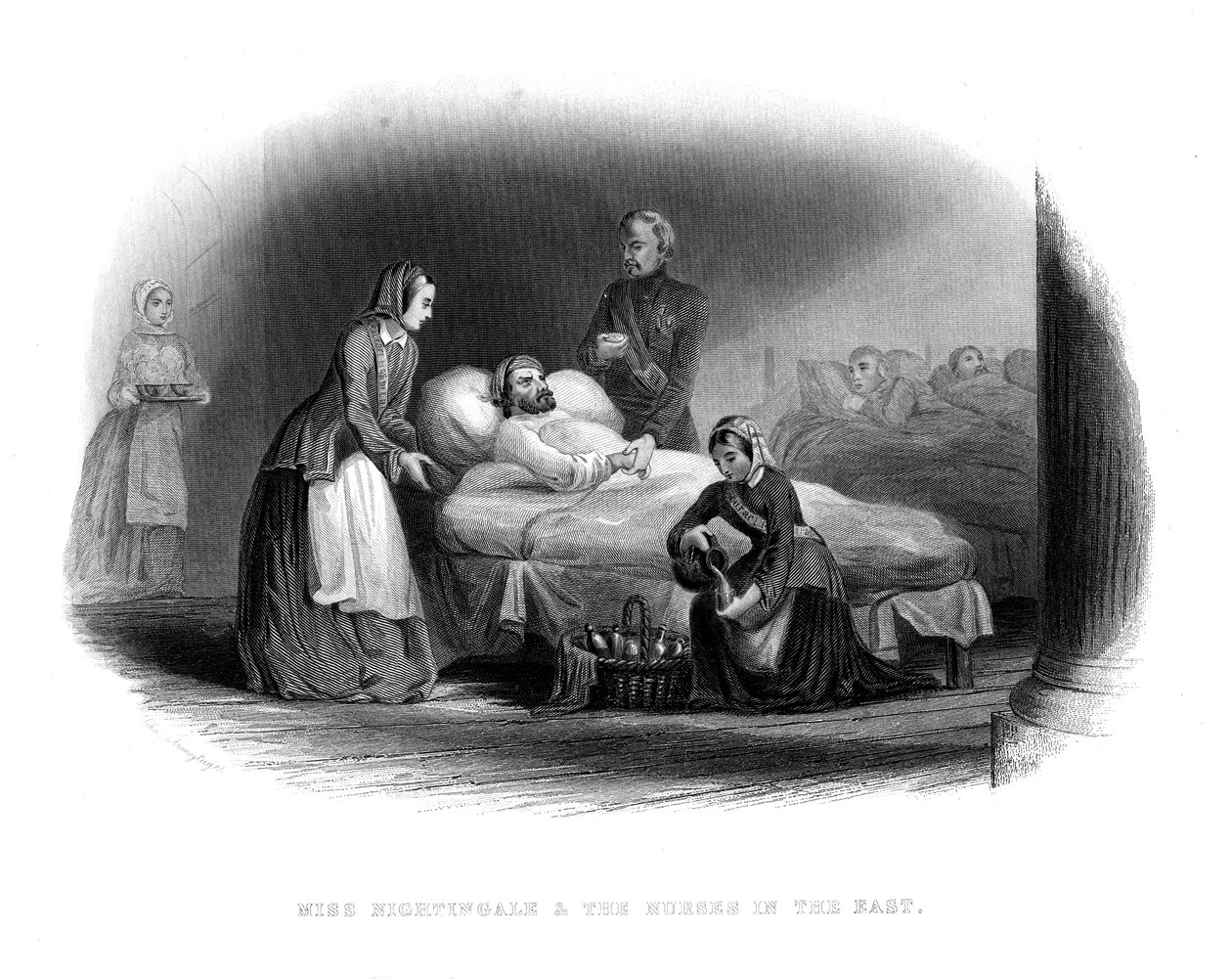 Miss Nightingale and the Military in the East, c1860 af Unbekannt