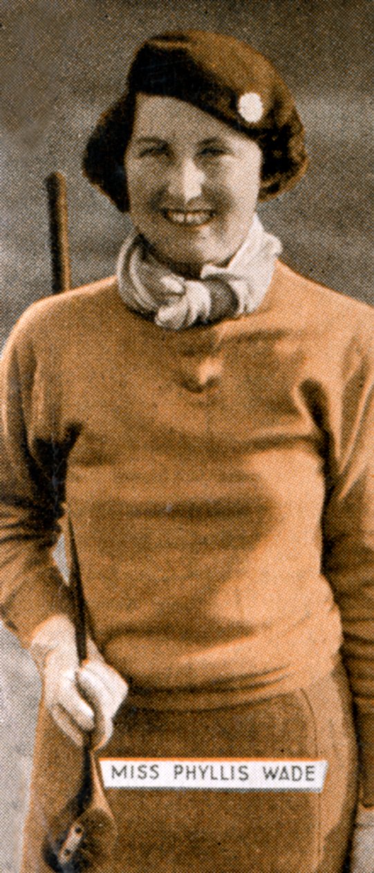 Miss Phyllis Wade, engelsk kvindegolfmester, 1934 af Unbekannt