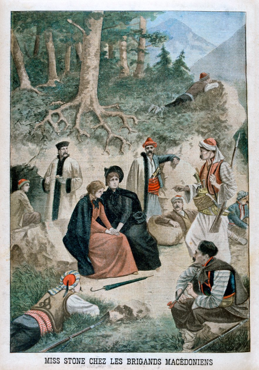 Miss Stone med makedonerne, 1901 af Unbekannt