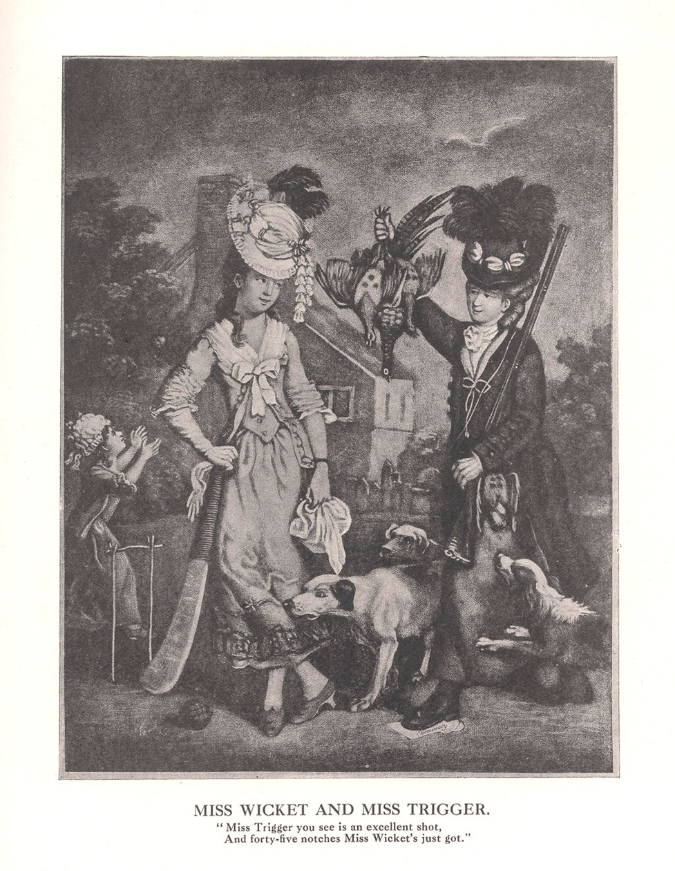 Miss Wicket og MissTrigger, c1778 1912 af Unbekannt