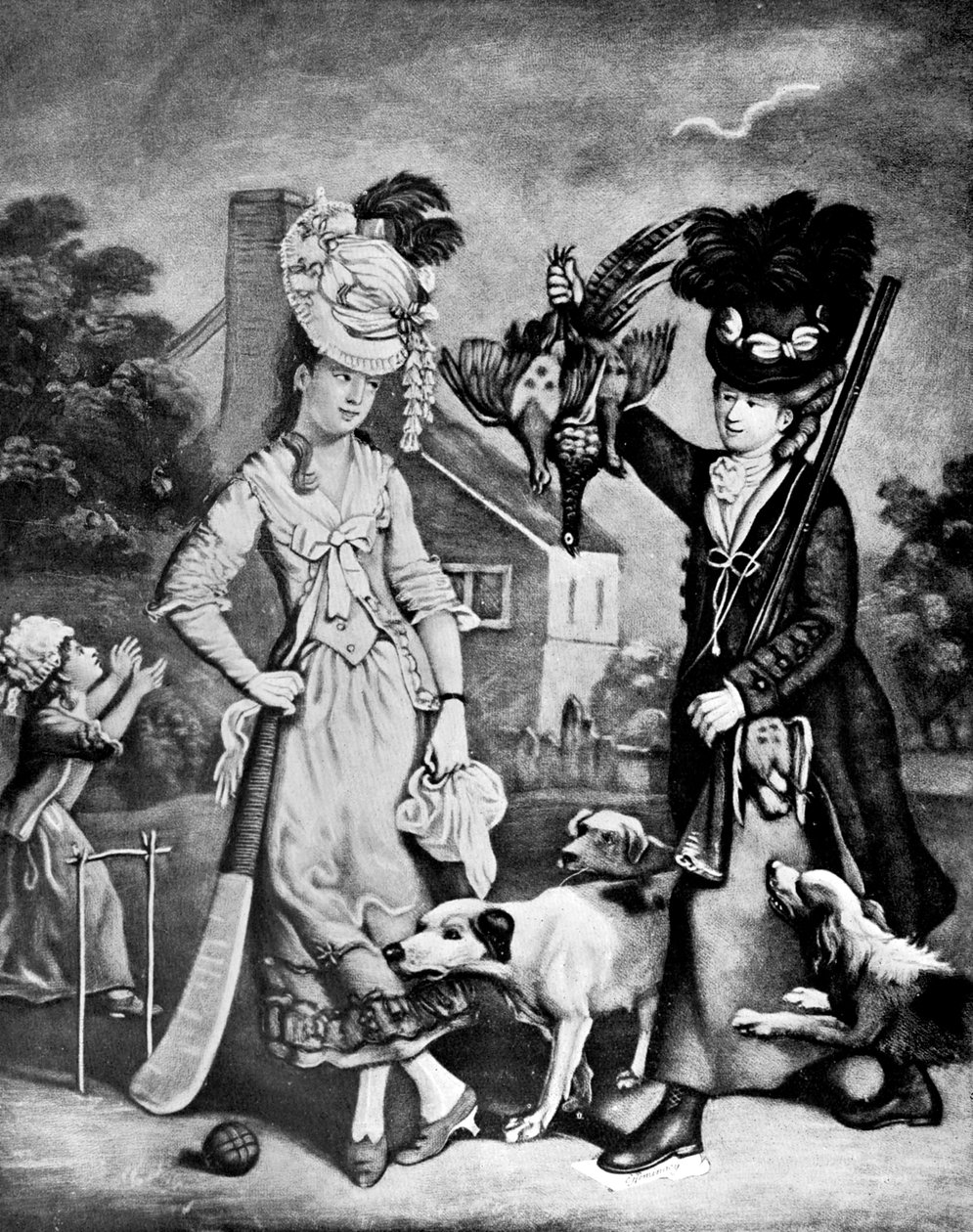 Miss Wicket og Miss Trigger, 1770 af Unbekannt