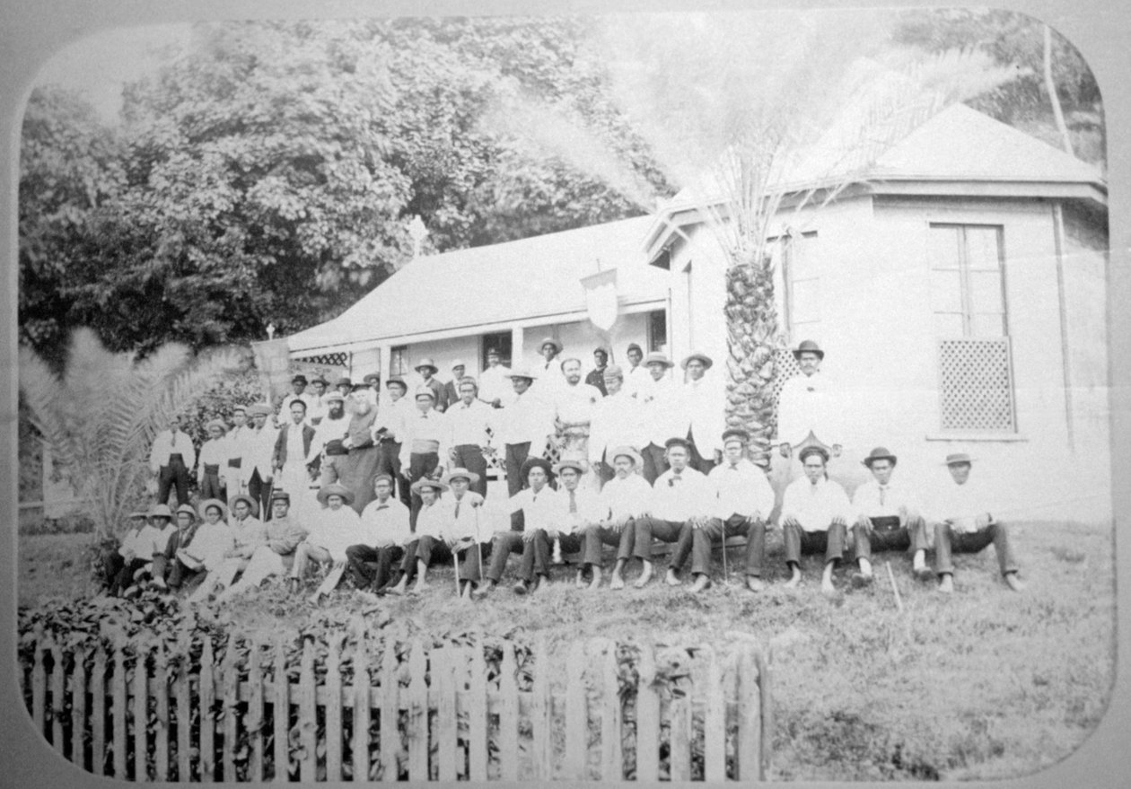 Missionærskole, Levuka, Fiji, 1888 af Unbekannt