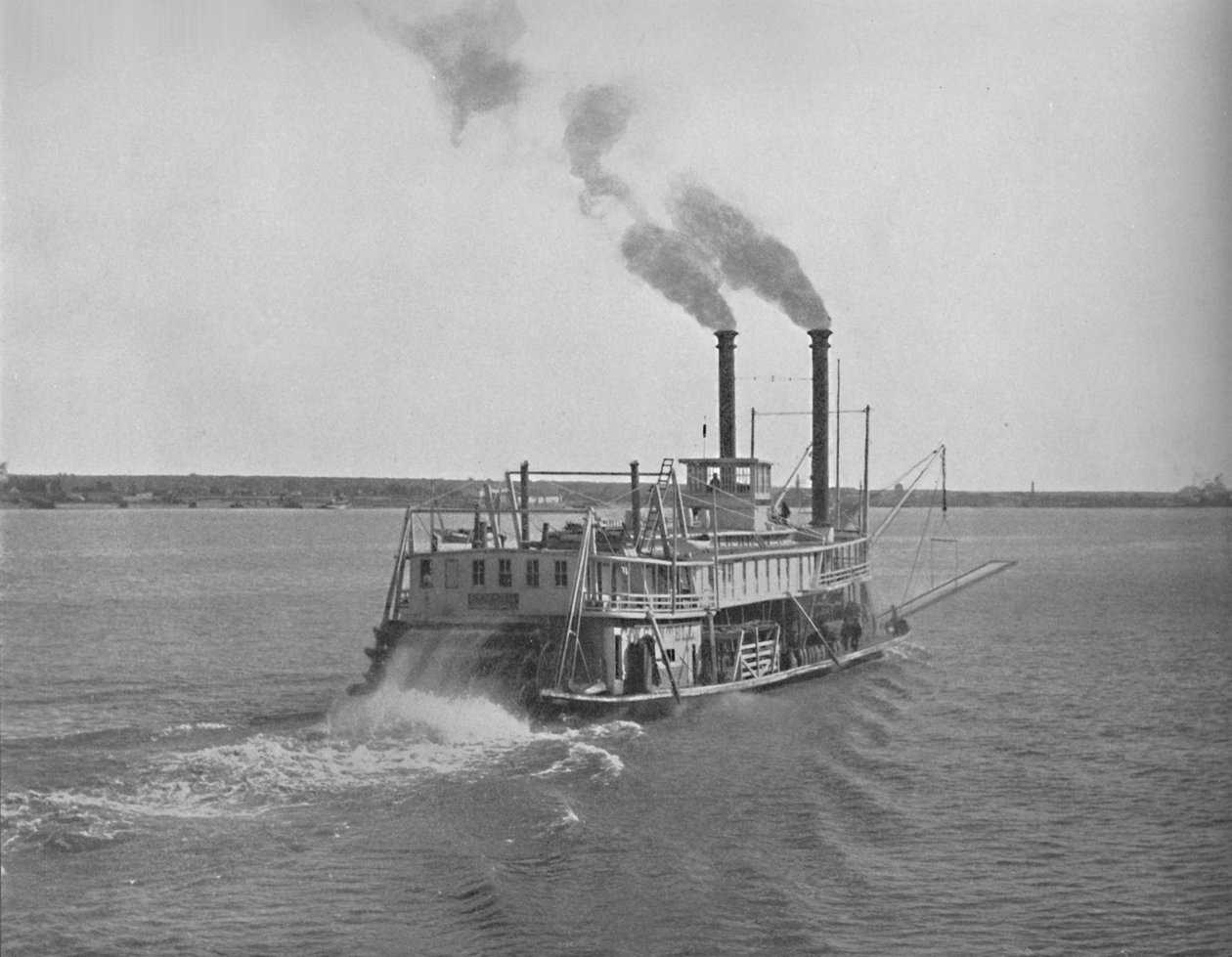 Mississippi River Steamer, c1897. af Unbekannt