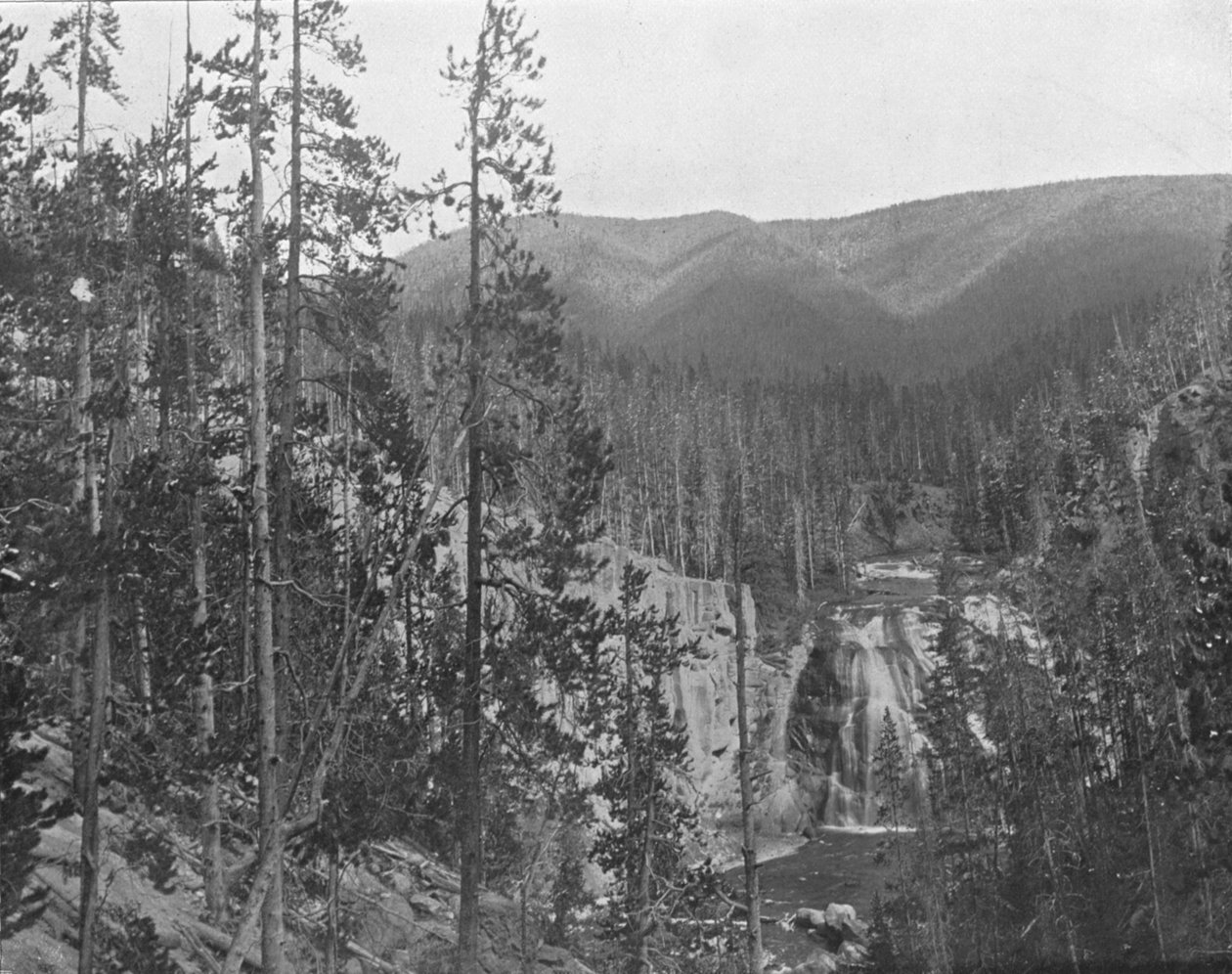 Missouri River, under Great Falls, Montana, USA, c1900. af Unbekannt