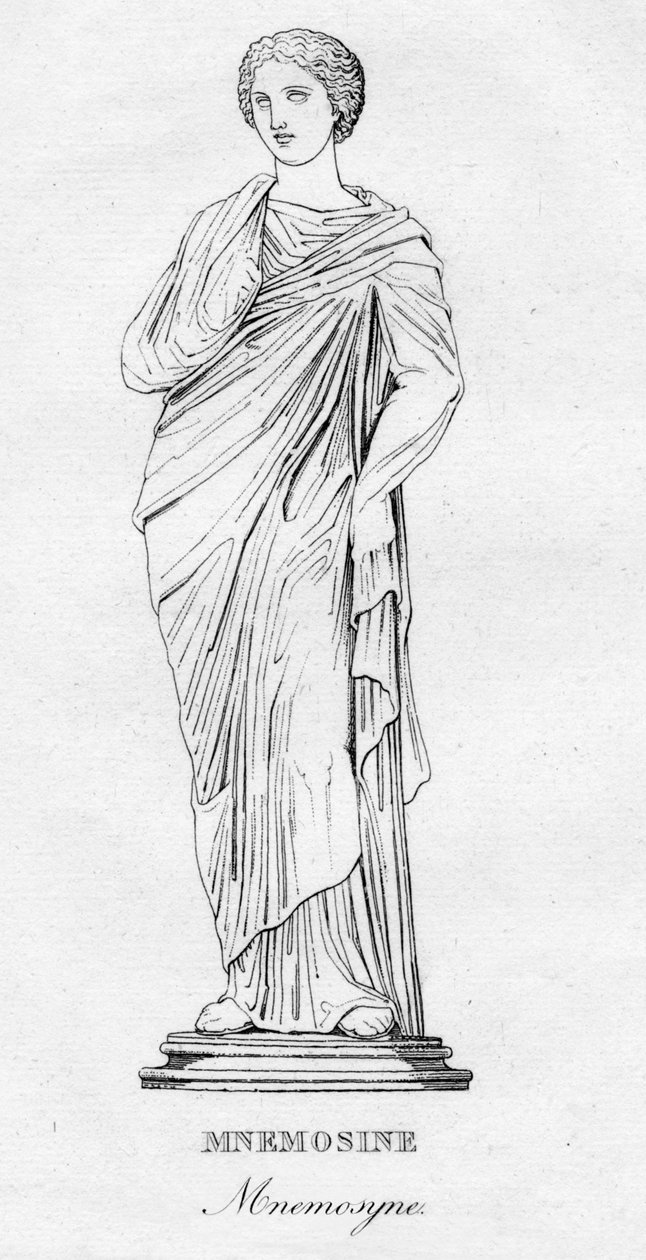 Mnemosine Mnemosyne, c1850 af Unbekannt