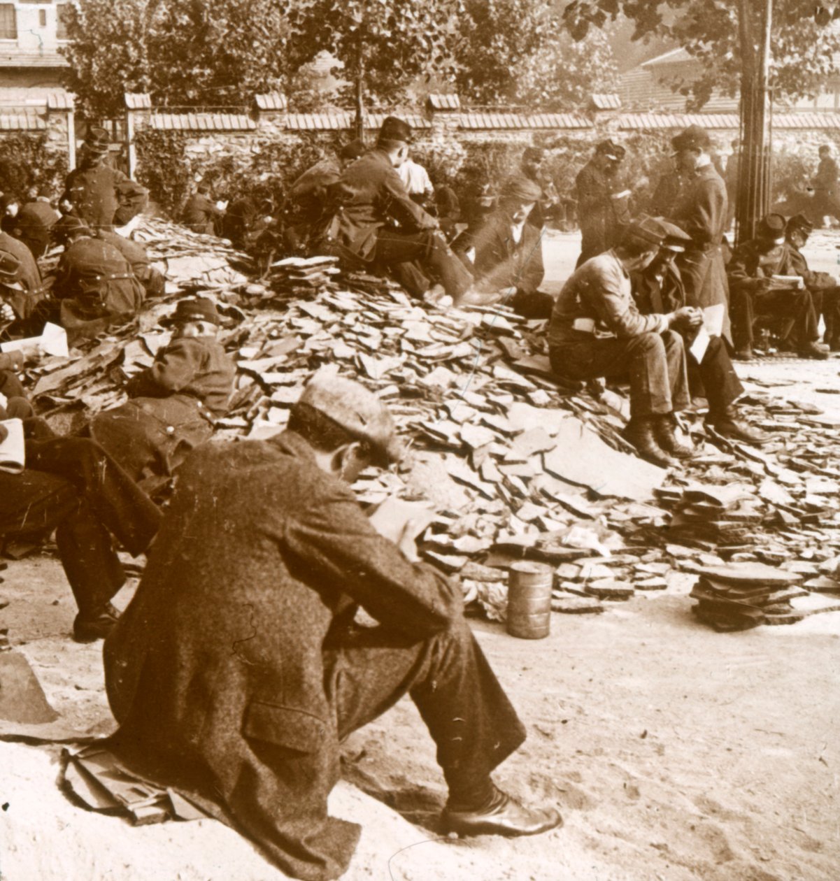 Mobilisering, Paris kaserne, c1914 af Unbekannt