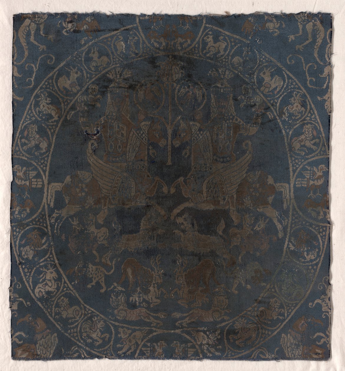 Moderne reproduktion af Bahram Gur-silken i Berlin, ca. 1895 . af Unbekannt