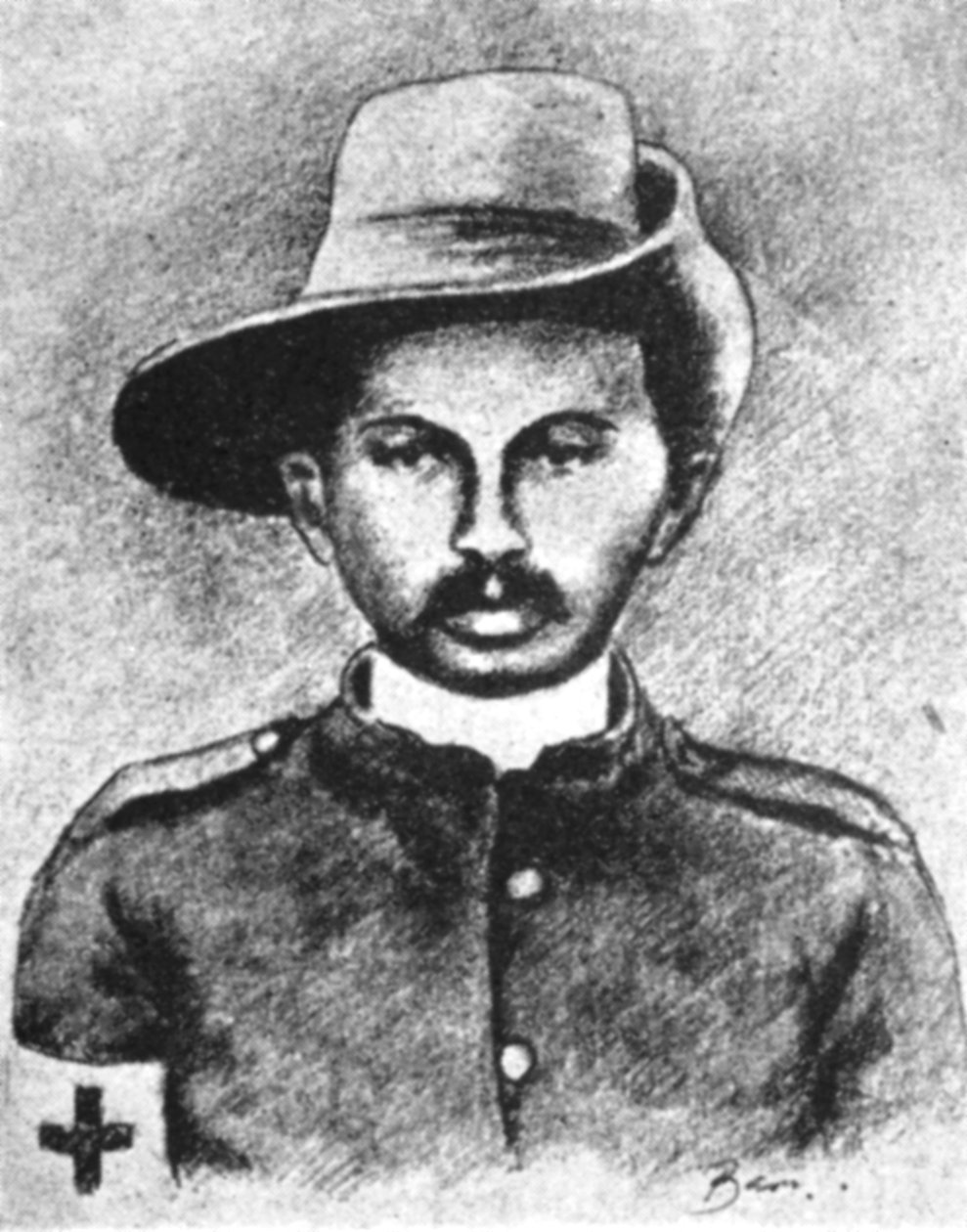 Mohandas Gandhi, indisk nationalistisk leder, 1906 af Unbekannt