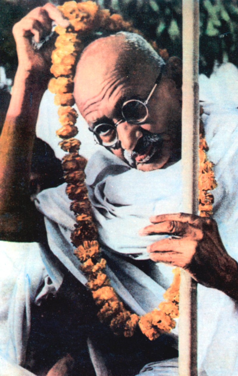 Mohandas Karamchand Gandhi 1869-1948, indisk nationalistisk leder af Unbekannt