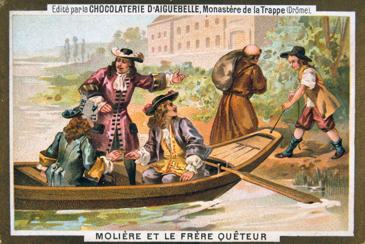 Moliere og bølleren, 1800-tallet af Unbekannt
