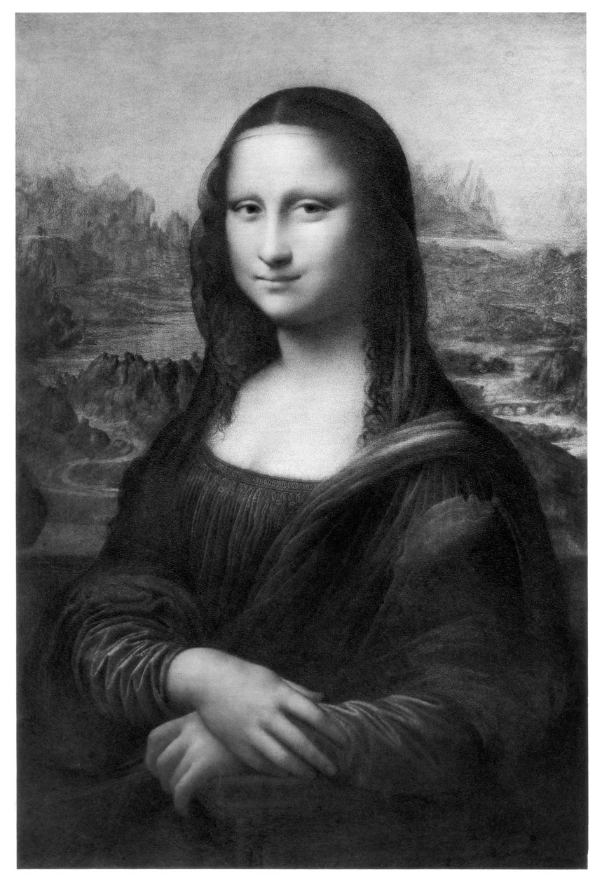 Mona Lisa, c1505, 1800-tallet af Unbekannt