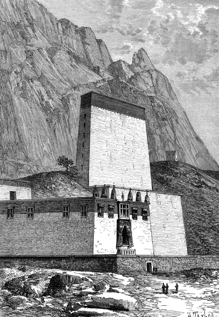 Kloster i Shigatze, Tibet, c1890 af Unbekannt
