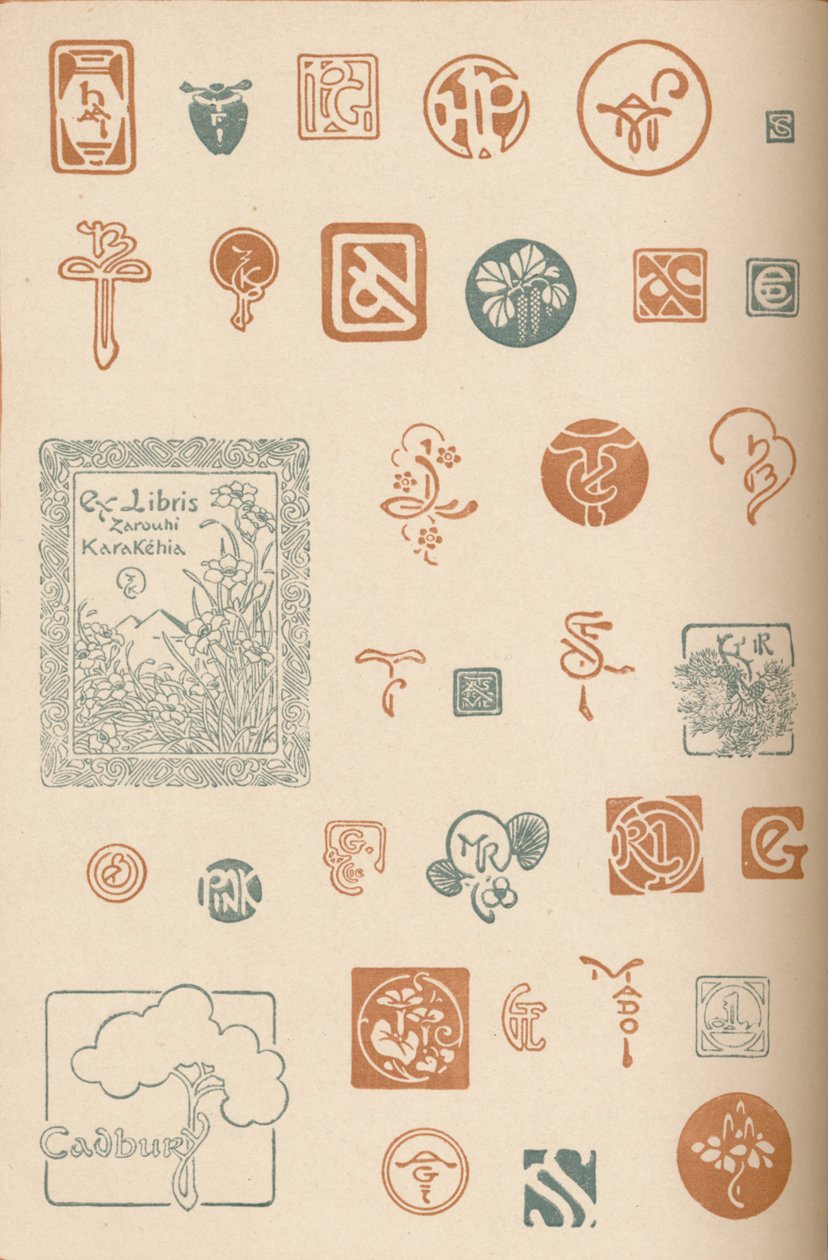 Monogrammer og mærker, c1890, 1905 af Unbekannt