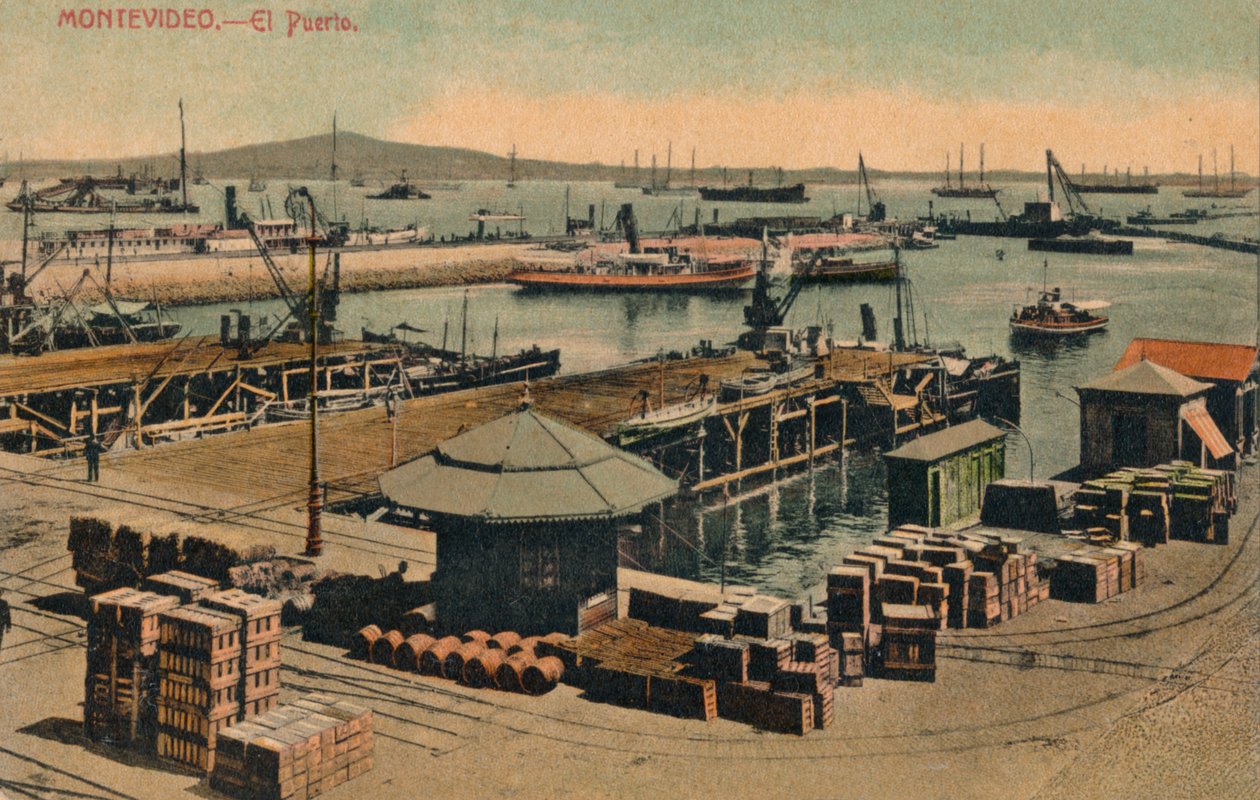 Montevideo - Havnen, ca. 1900 af Unbekannt