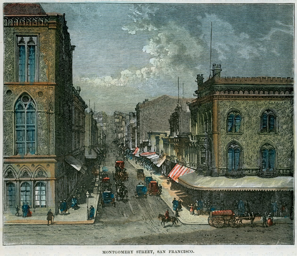 Montgomery Street, San Francisco, Californien, USA, c1880 af Unbekannt