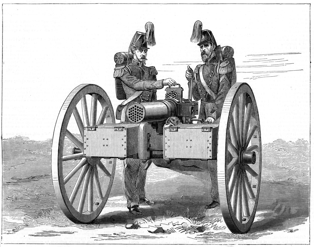 Montigny mitrailleuse, 1870 af Unbekannt