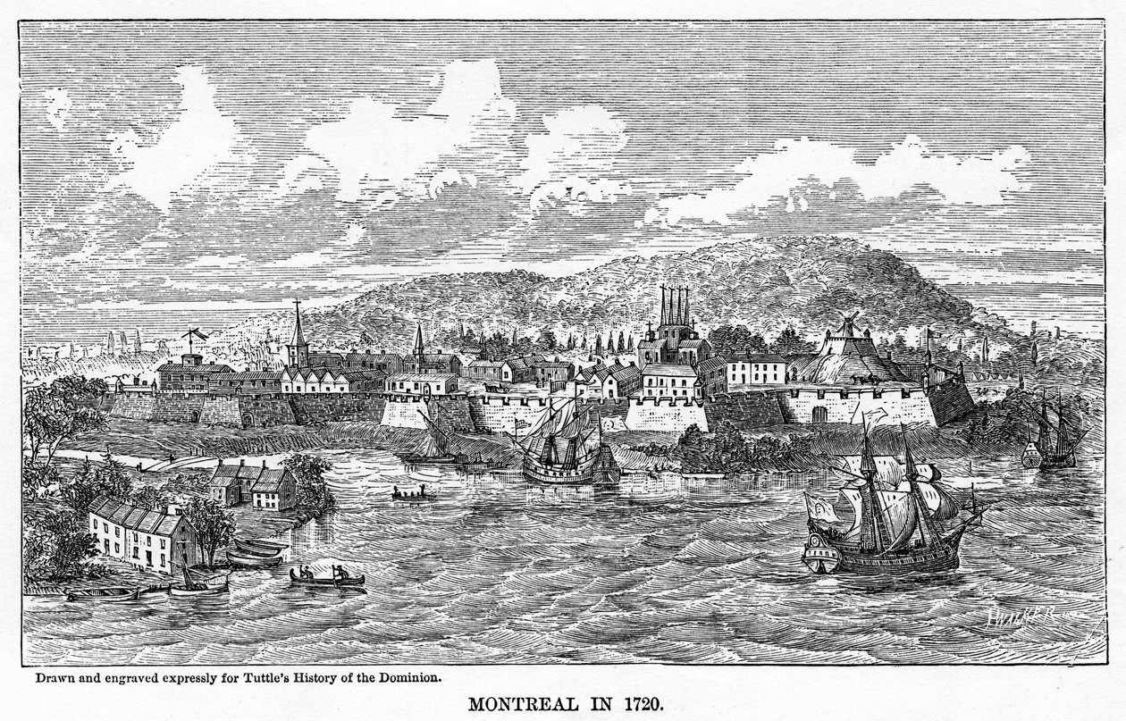 Montreal i 1729, 1877 af Unbekannt
