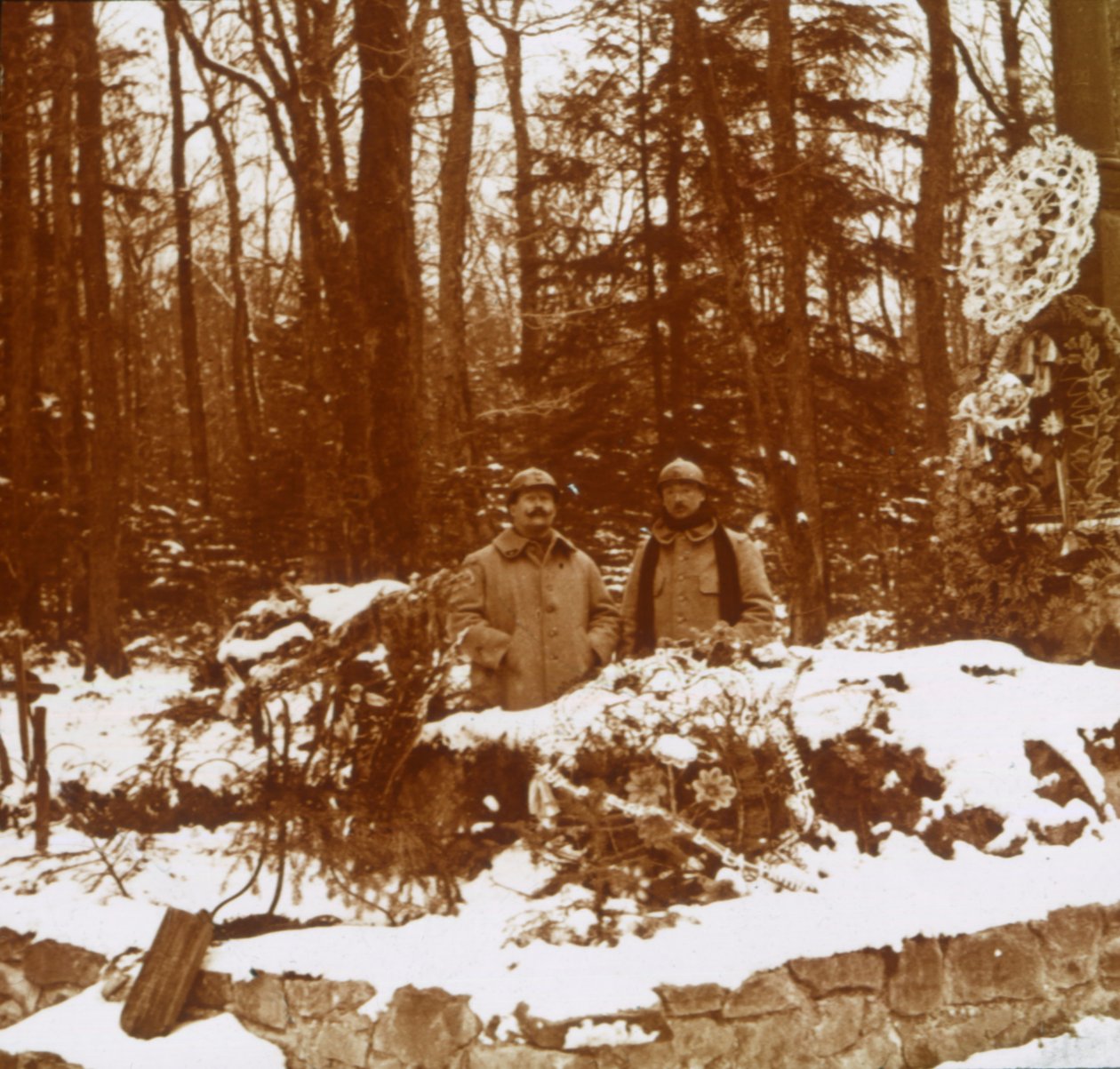 Monument des Chasseurs, Col de la Chipotte, det østlige Frankrig, c1914-c1918 af Unbekannt