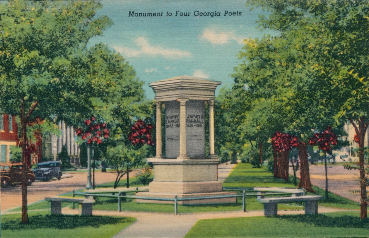 Monument til fire georgiske digtere, 1943 af Unbekannt