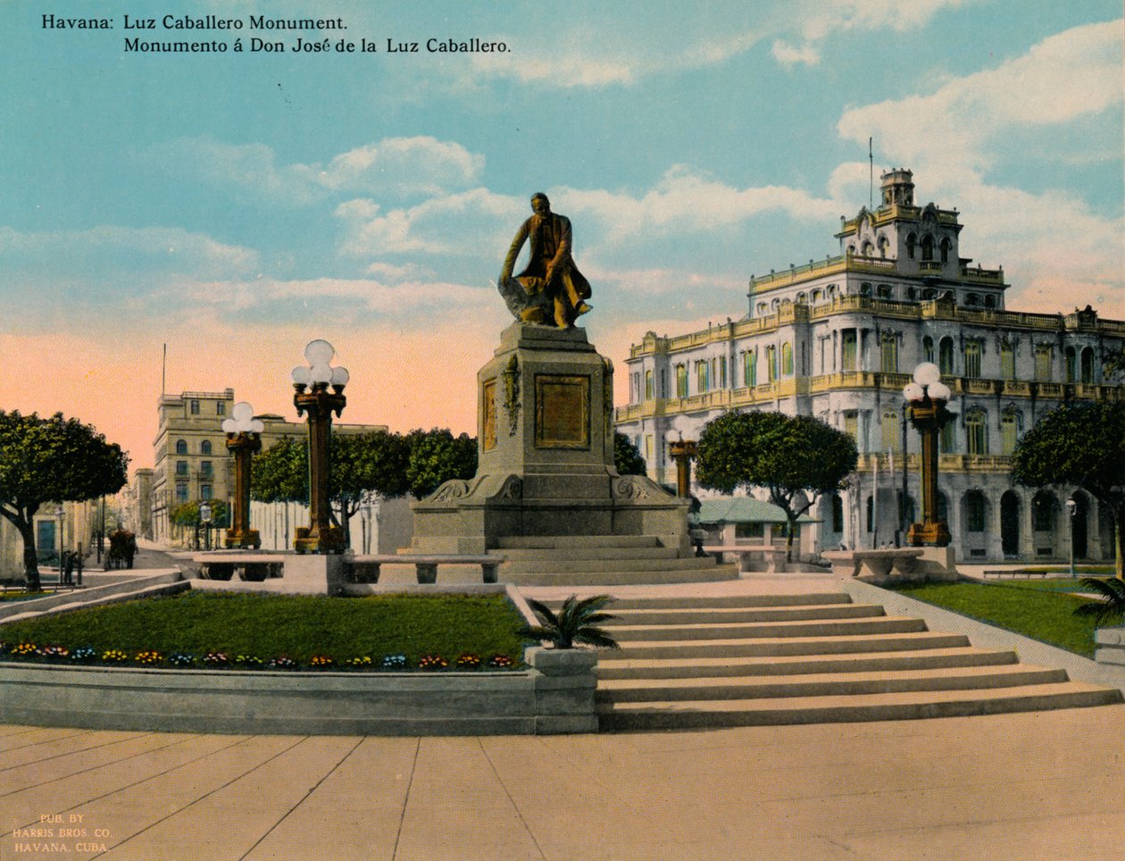 Monument til lærd og filosof Jose de la Luz Caballero, Havana, Cuba, c1920 af Unbekannt