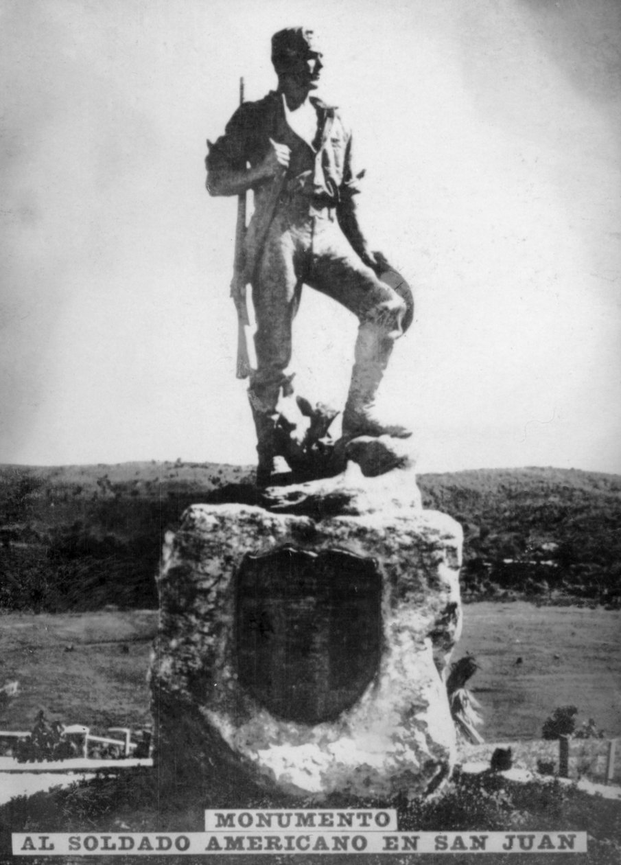 Monument til den amerikanske soldat i San Juan Hill, 1920