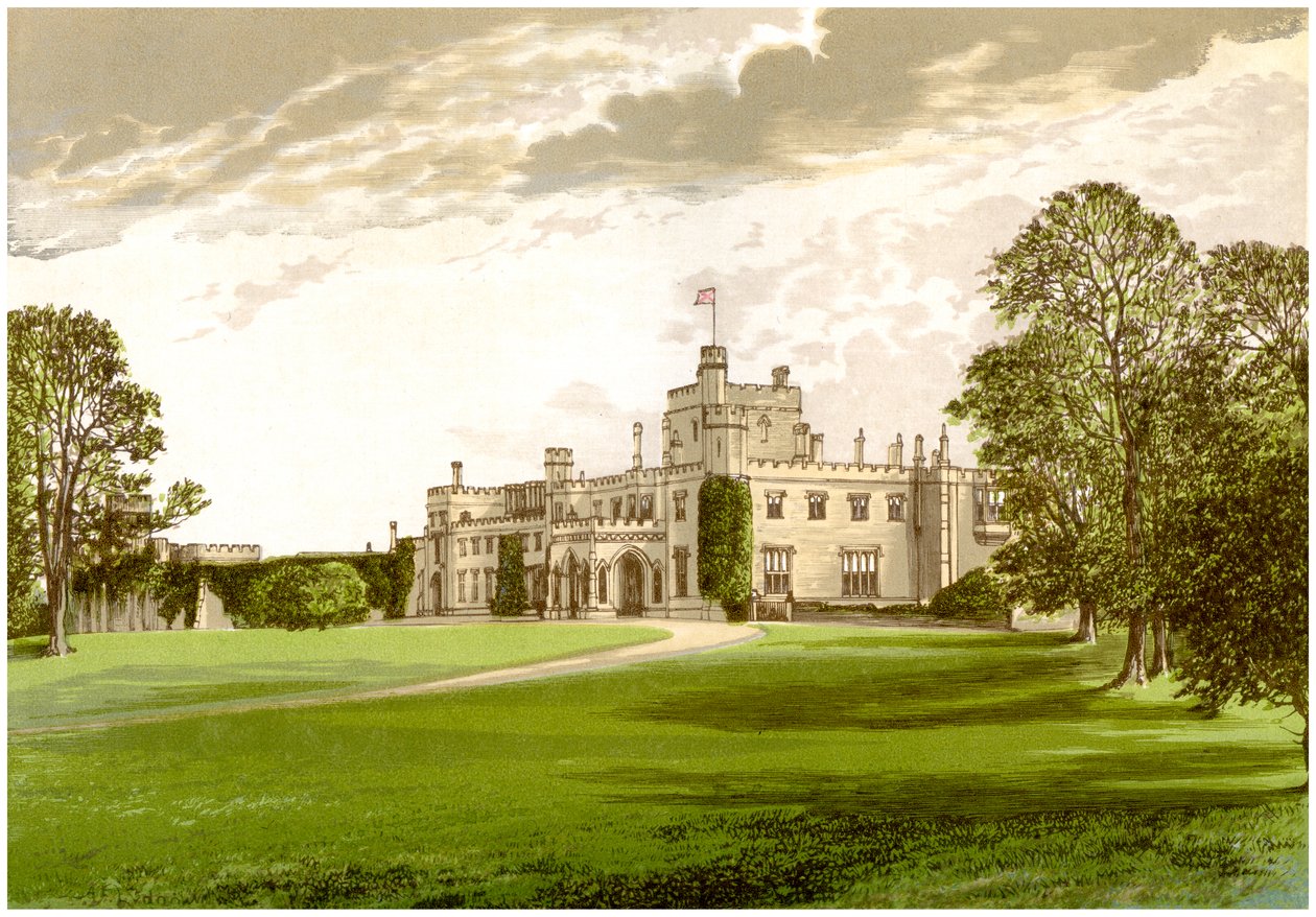 Moreton Hall, Cheshire, hjemsted for familien Ackers, c1880 af Unbekannt