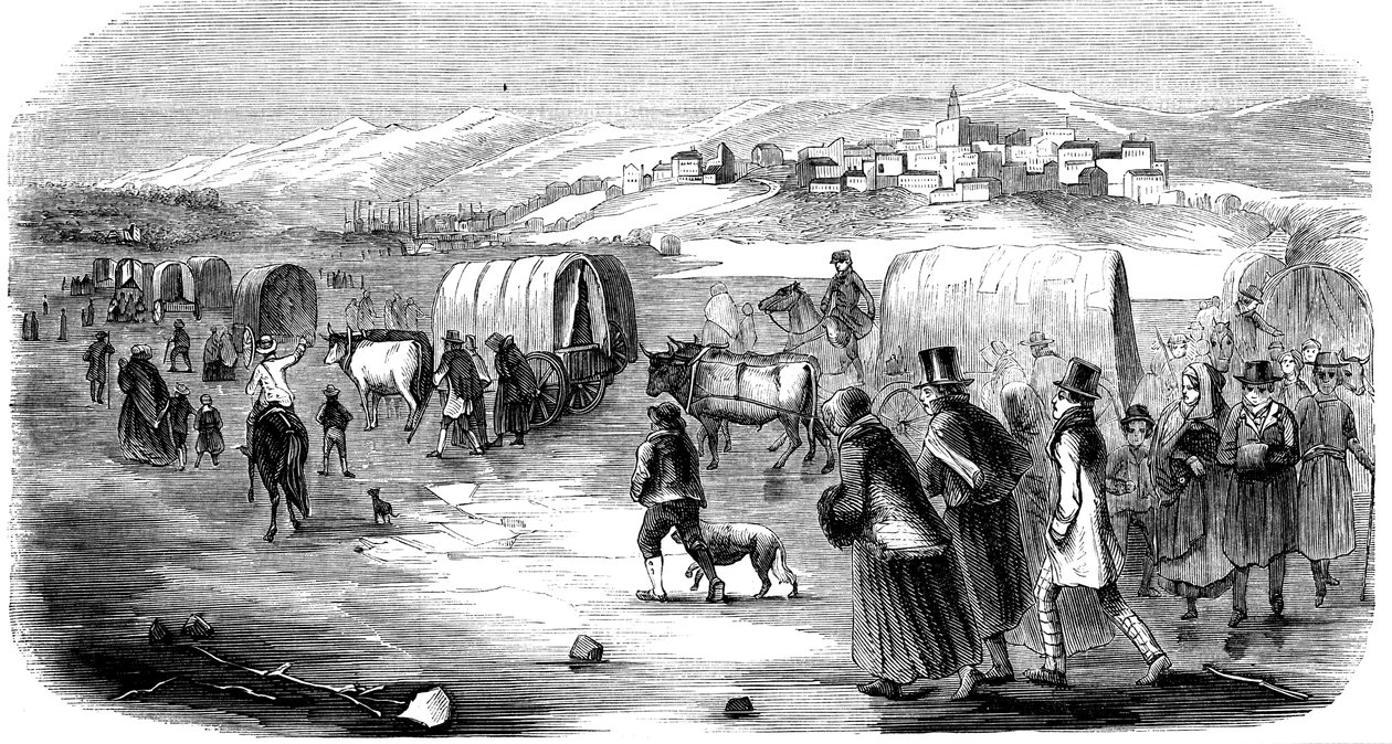 Mormoner på vandringen fra Illinois til Utah, 1846 1853 af Unbekannt