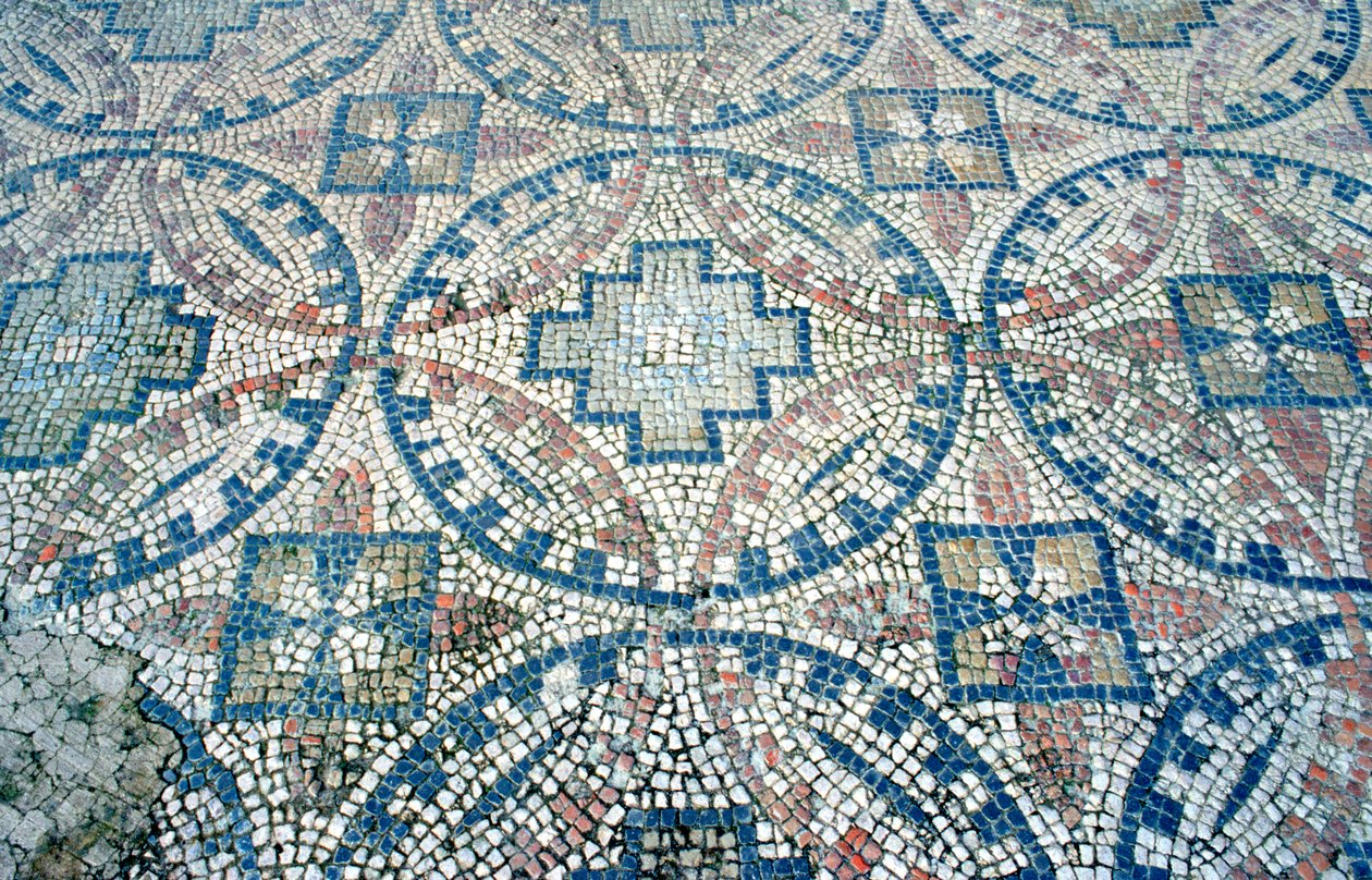 Mosaik fra en romersk villa, Montreal, Dordogne og Atlanterhavskysten, Frankrig af Unbekannt