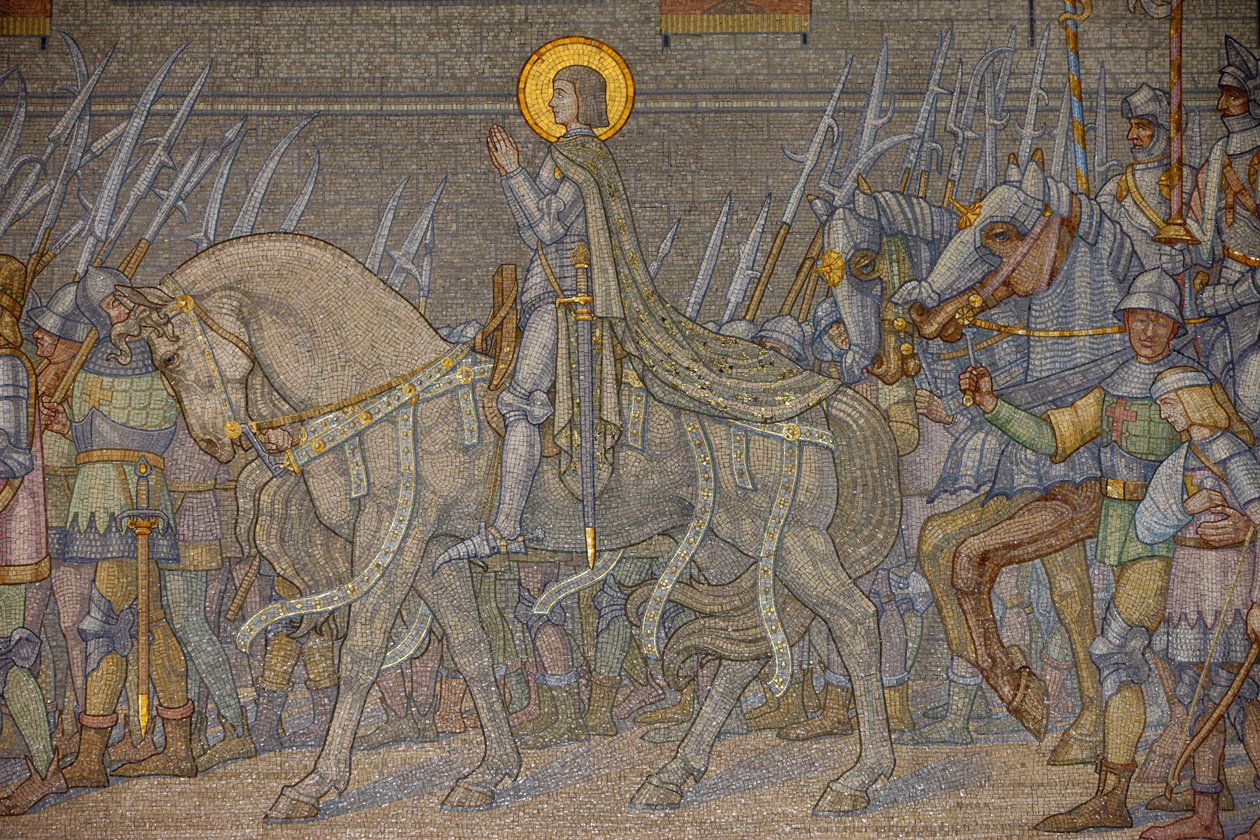 Mosaik i Fourviere-basilikaen: John of Ark (Decote 1917), Lyon, Frankrig af Unbekannt