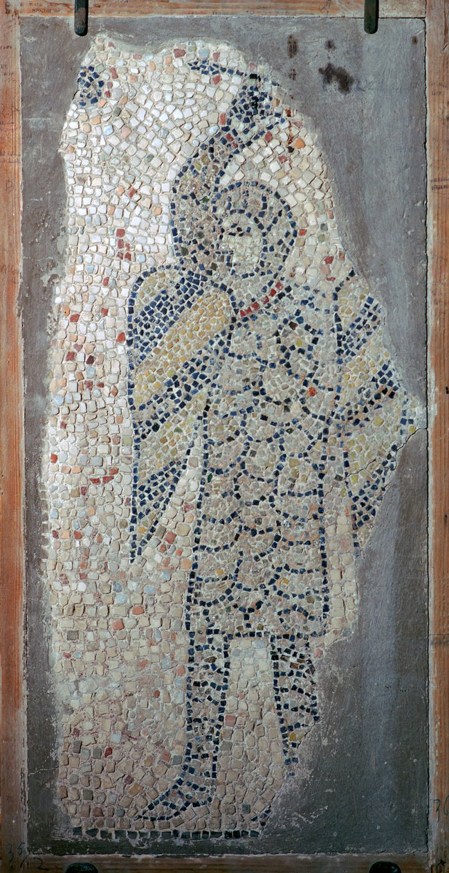 Mosaik af en korsfarer fra det fjerde korstog, 1200-tallet af Unbekannt