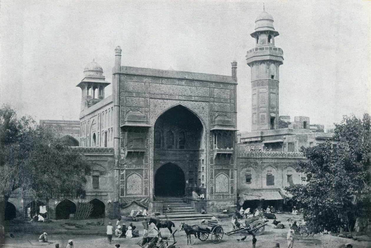 Moskeen i Wazir Khan, Lahore, c1942 af Unbekannt
