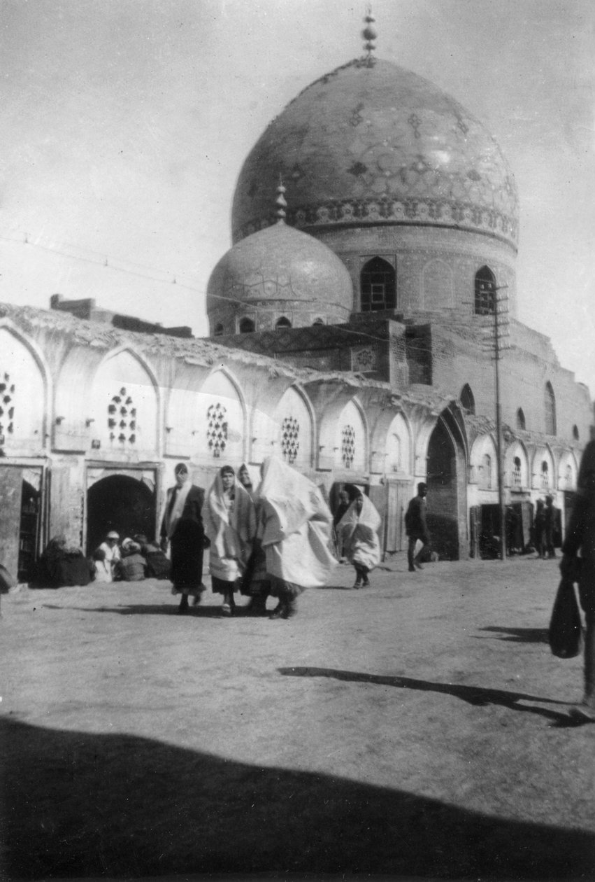 Moske på New Street, Bagdad, Irak, 1917-1919 af Unbekannt