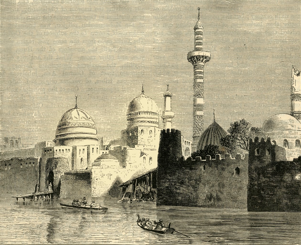 Mosul, hovedby i Al-Jezireh Mesopotamien, 1890. af Unbekannt