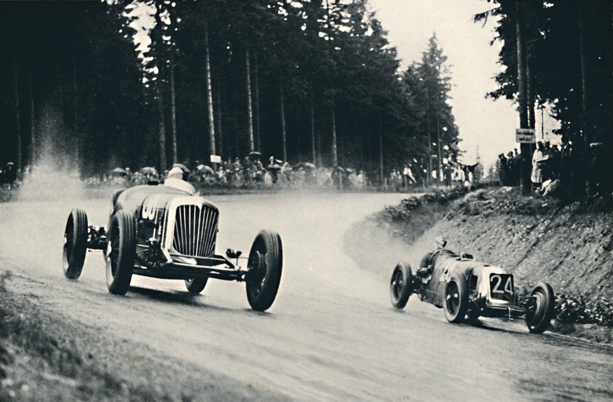 Motorløb på Nürburg Ring, 1937 af Unbekannt