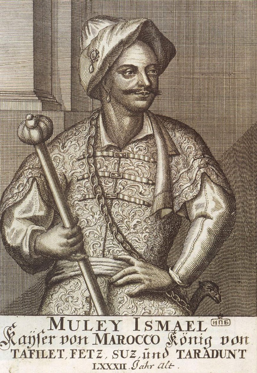 Moulay Ismaïl Ibn Sharif, konge af Marokko, 1726 af Unbekannt
