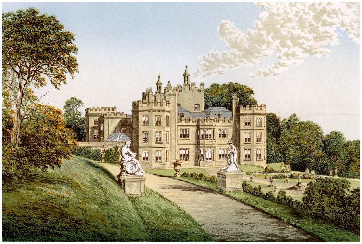 Mount Edgcumbe, Cornwall, hjemsted for Lord Mount Edgcumbe, c1880 af Unbekannt