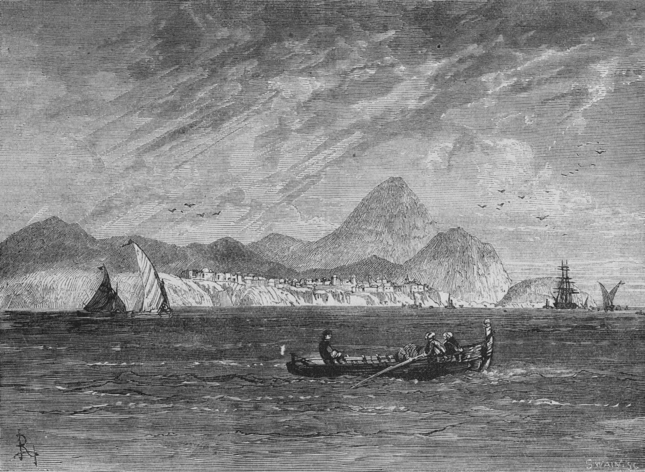 Mount Pernathia og New Navarino, c1880 af Unbekannt