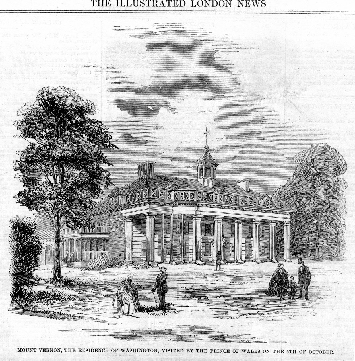 Mount Vernon, Washingtons residens, 1800-tallet af Unbekannt
