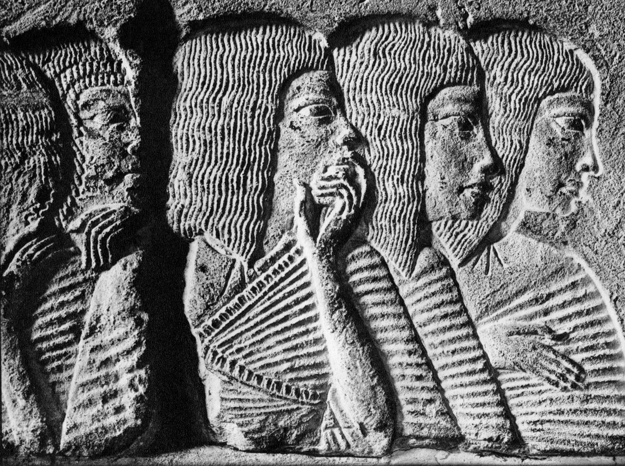 Sørgende ved begravelsen af en mefitisk ypperstepræst, c1350 f.Kr. 1936 af Unbekannt