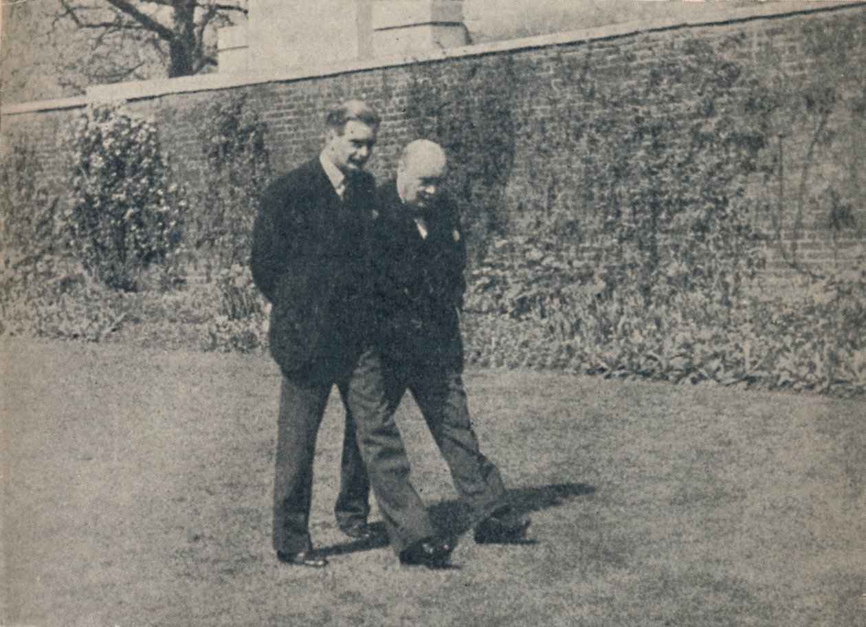Anthony Eden besøger premierministeren, 1940