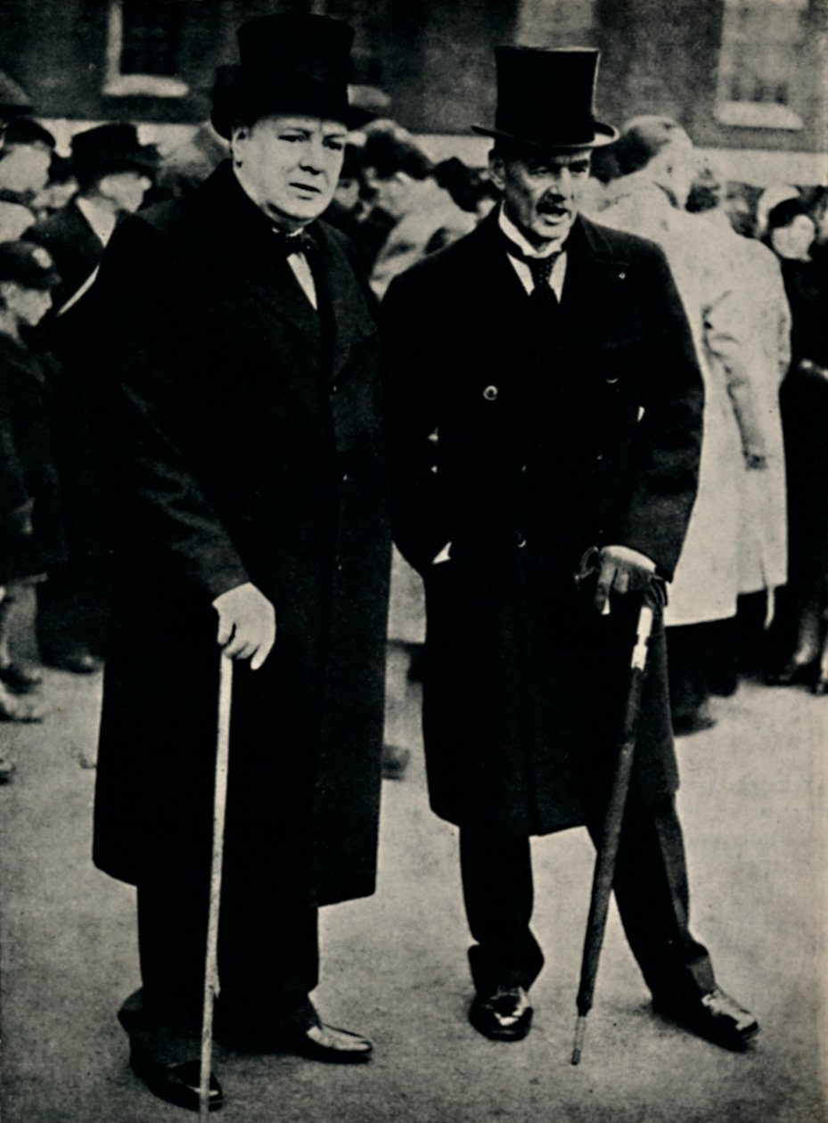 Mr. Chamberlain og Mr. Churchill, 23. februar 1940, 1945. af Unbekannt