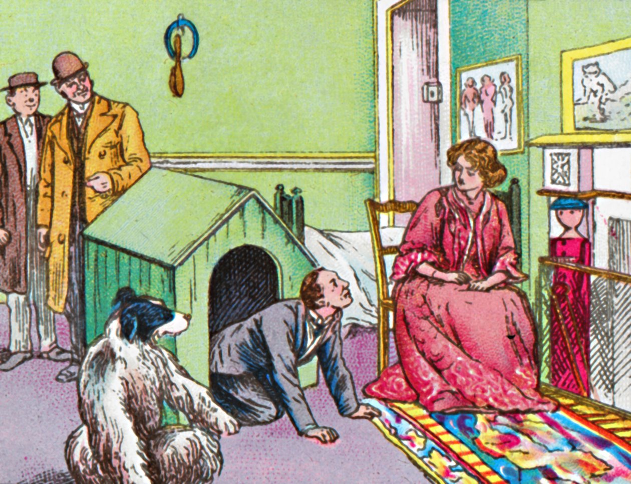Mr Darling i kennelen, c1905 af Unbekannt