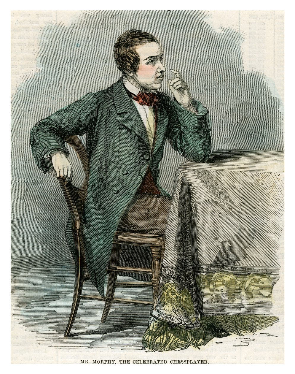 Morphy, den berømte skakspiller, 1800-tallet af Unbekannt