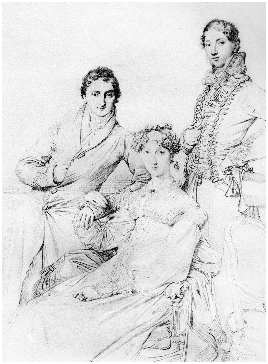 hr. og fru Joseph Woodhead og hr. Henry Comber, Rom, 1816 1958 af Unbekannt
