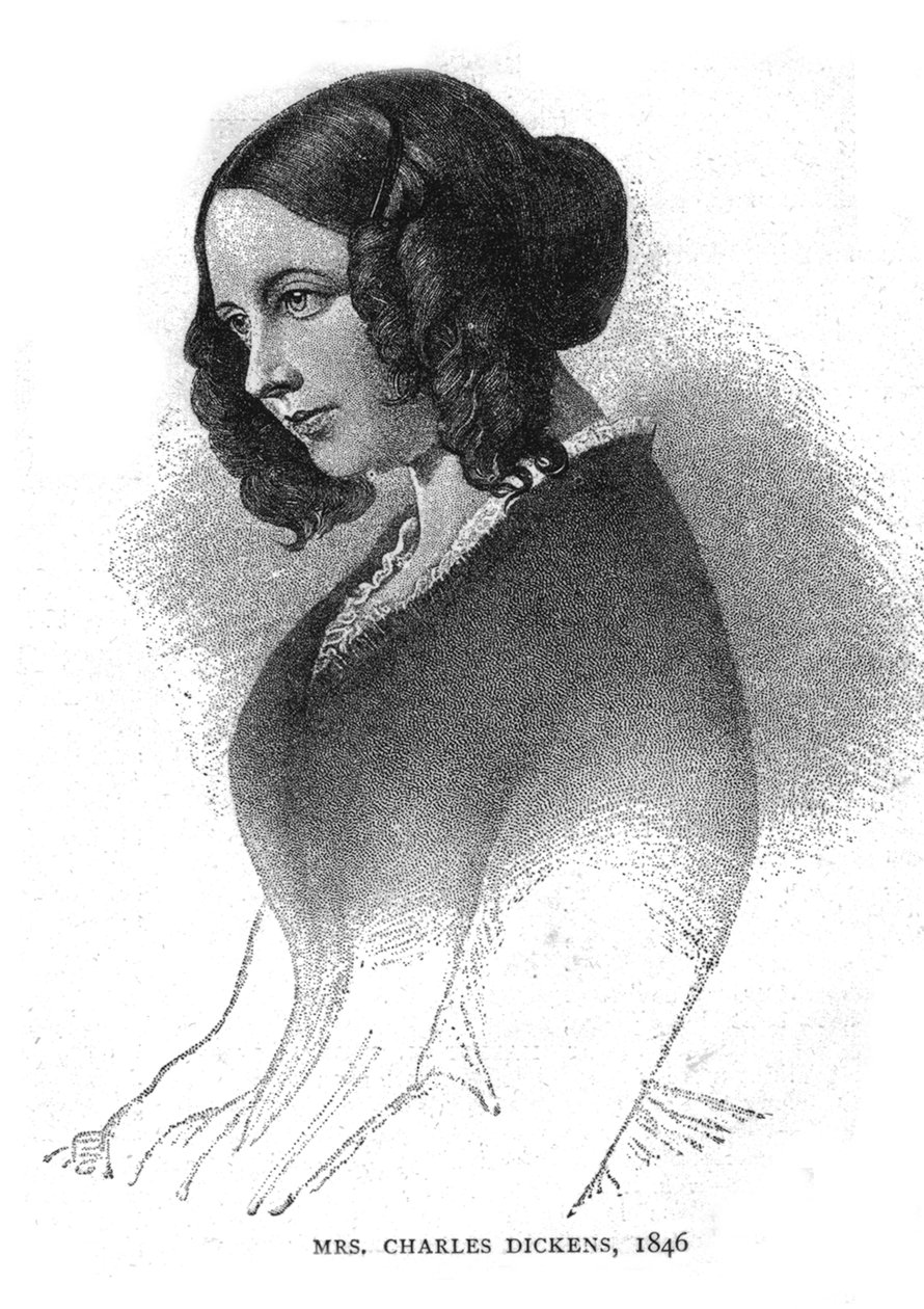Mrs. Charles Dickens, 1846 af Unbekannt