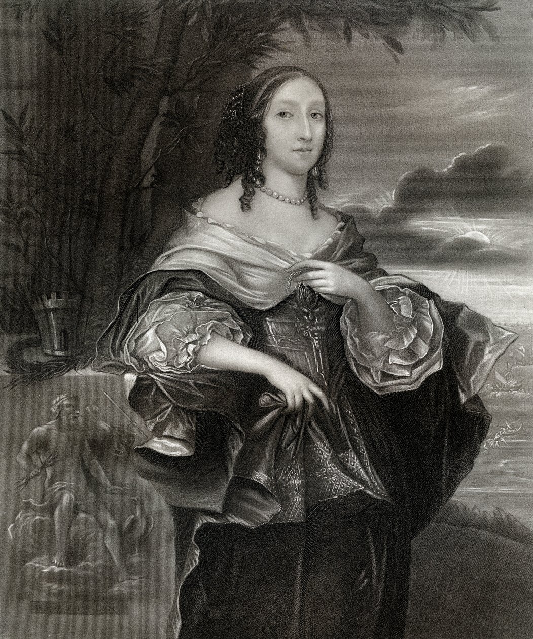 Mrs Claypole Elizabeth Cromwell, anden datter af Oliver Cromwell, 1600-tallet, 1899 af Unbekannt