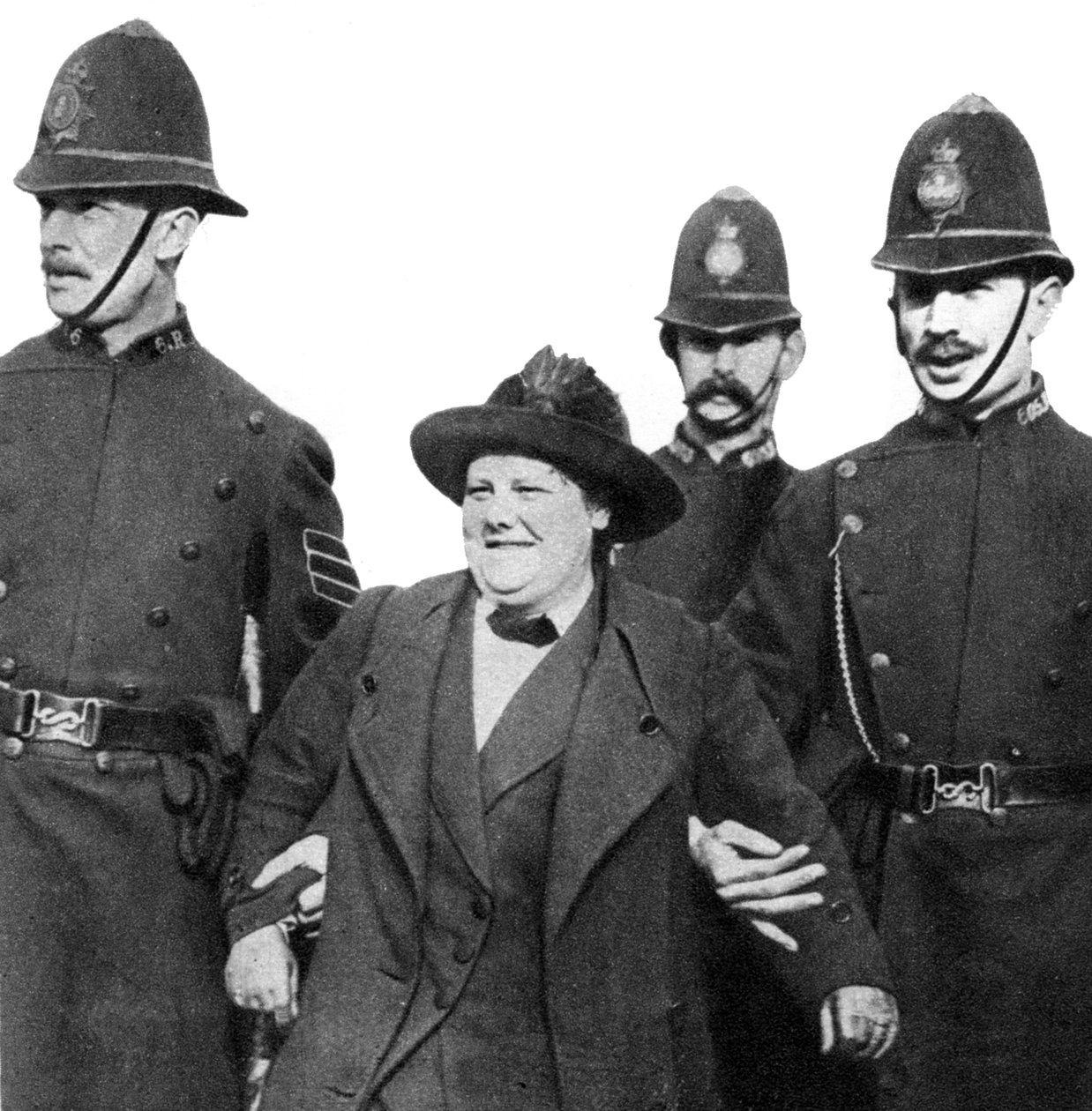 Fru Flora Drummond, arresteret i Hyde Park, London, 1914, 1935 af Unbekannt