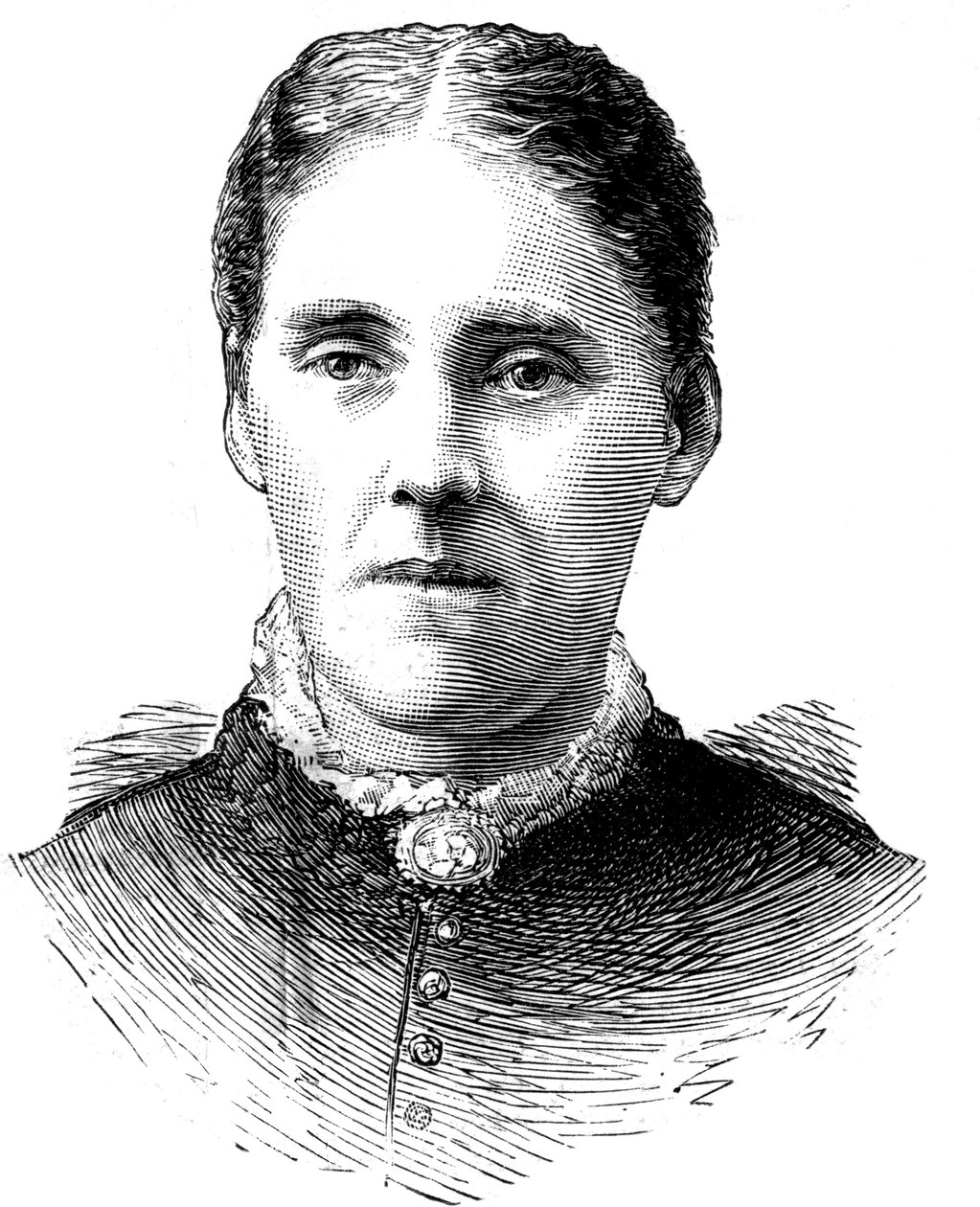Fru Houghton, kone til pastor John Houghton, 1886 af Unbekannt